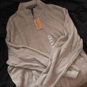 Dockers Tan Half Zip Sweater XXL NWT